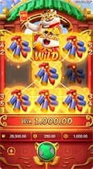 Fortune Tiger · Gunakan tombol tengah bercorak hijau untuk menjalankan gulungan dan monitor status tombol pendukung.